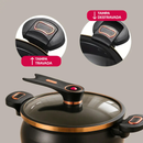 [Leve 2 Pague 1] Panela de Aço Inox Duble Anti-Explosões 8 em 1 + BRINDE: Kit Utensílios