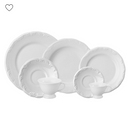 Jogo Aparelho Jantar  Relevo Chá Café - SERVE ATÉ 6 PESSOAS [+ BRINDE - KIT 6 TAÇAS]