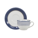 Jogo Aparelho de Jantar  Azul Royale Chá e Café - SERVE ATÉ 6 PESSOAS [ + BRINDE - KIT 6 TAÇAS ]