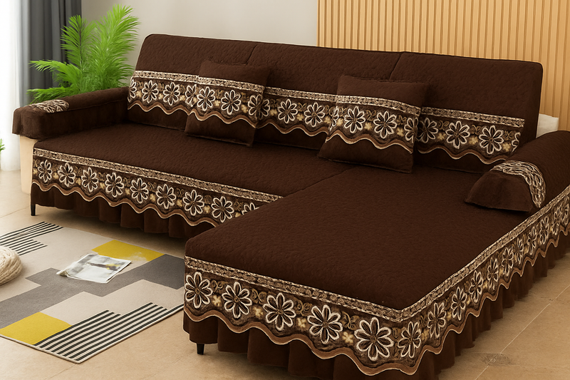 [Leve 2 Pague 1] Capa de Sofá Imperial em Tecido Nobre (Sala 5 Estrelas em Segundos!) +2 BRINDES: 2 Almofadas