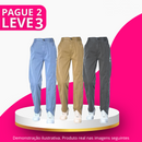 [Pague 2 Leve 3] Calça Feminina Ravena em Seda Gelo Poliéster e Elastano (A Queridinha de 2025)