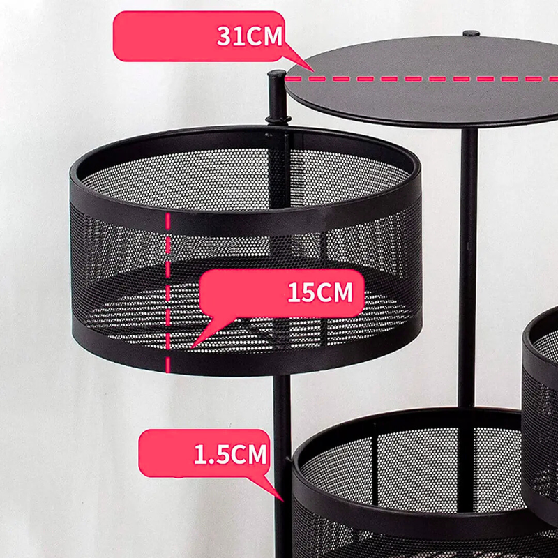 [LEVE 2 PAGUE 1] Fruteira Articulada de Aço Inox Rotativa + BRINDE: Kit de Utensílios de Cozinha