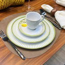 Jogo Aparelho de Jantar Natur Flores - SERVE ATÉ 6 PESSOAS [+ BRINDE - KIT 6 TAÇAS]