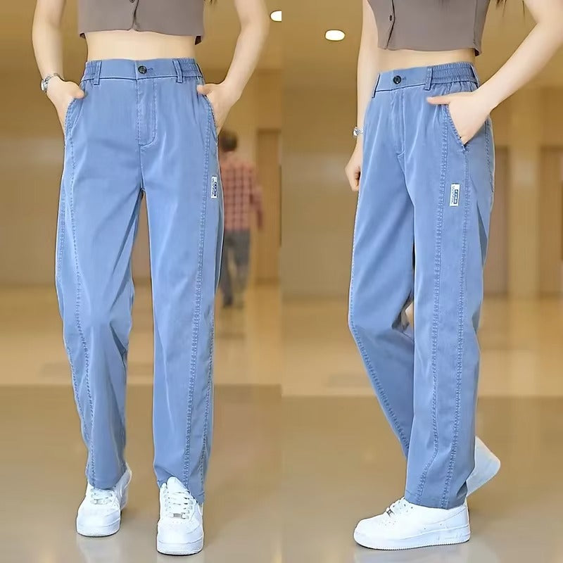 [Pague 2 Leve 3] Calça Feminina Ravena em Seda Gelo Poliéster e Elastano (A Queridinha de 2025)