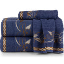 Jogo De Banho 5 Peças 370g/M² Hortência Toalhas 100% Algodão