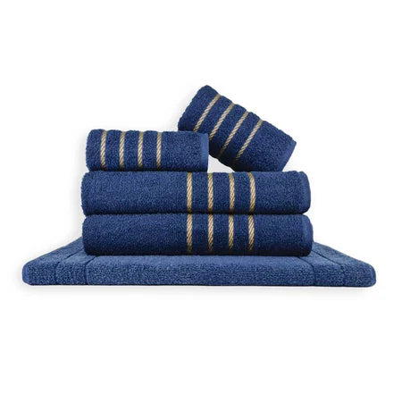 Jogo De Banho 5 Peças 450g/M² Dubai Toalhas 100% Algodão