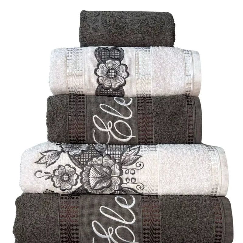 Jogo De Banho 5 Peças 450g/M² Richilieu Toalhas 100% Algodão Premium