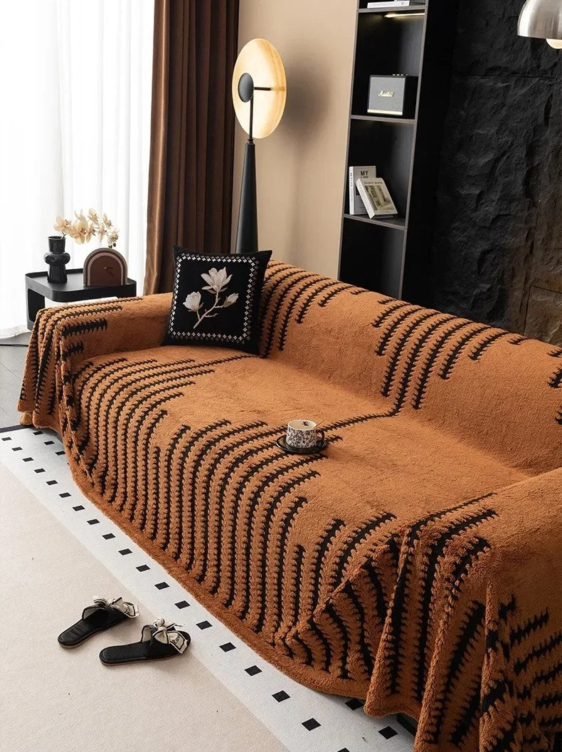 [Leve 2 Pague 1] Capa de Sofá Zaviani em Algodão e Poliéster (Encanto para o seu lar!) +BRINDES: 2 Capas de Almofadas