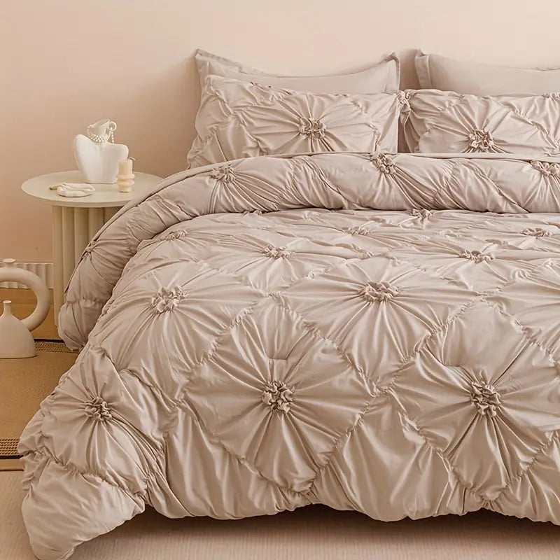 [Leve 2 Pague 1] Roupa de Cama Amalfi em Tecido Nobre (Beleza Atemporal para Noites Inesquecíveis!) +3 BRINDES: 2 Capas de Travesseiro e Edredom