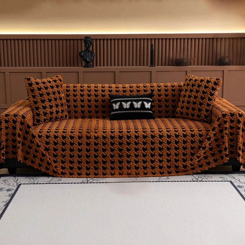 [Leve 2 Pague 1] Capa de Sofá LeBlanc em Algodão e Poliéster (Sua Sala dos Sonhos em Segundos!) +BRINDES: 2 Capas de Almofadas