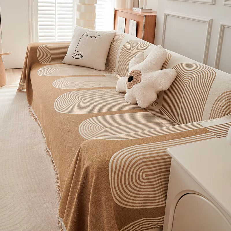 [Leve 2 Pague 1] Capa de Sofá Rovelle em Algodão e Poliéster (Conforto e Charme Único!) +BRINDES: 2 Capas de Almofadas